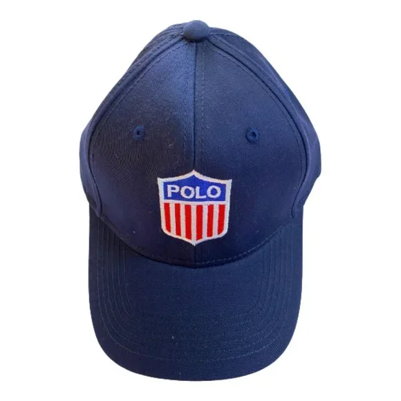 NWT Polo Ralph Lauren Navy Blue Classic Cotton Baseball Cap Logo Embroidered - Picture 1 of 5